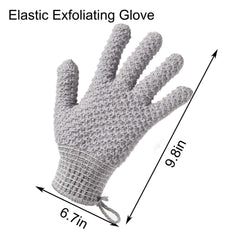CLEEDY guantes exfoliantes dos caras con texturas suave y rugosa.