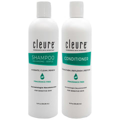 Cleure champú sin sulfatos enfocado en volumen para cabello suave.