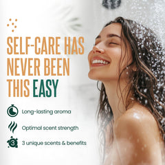 Cleverfy fragancia cacao-naranja, experiencia reconfortante en la ducha