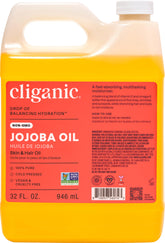 Cliganic Aceite de Jojoba, botella 32oz, excelente para piel y cabello.