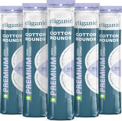 Cliganic discos desmaquillantes de algodón para cara, limpieza suave y eficaz.