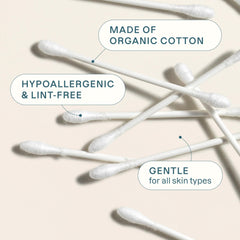 Cliganic hisopos suaves y absorbentes ideales para aplicar maquillaje con precisión