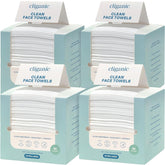 Cliganic lingettes visage XL jetables ultra-absorbantes pour sécher et démaquiller en douceur