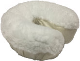Funda de rostro felpada para mesa de masajes, suave y cálida (Clinical Health Services, Inc.).