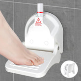 CLIO apoyapie-ducha plegable para afeitar piernas, ofrece seguridad