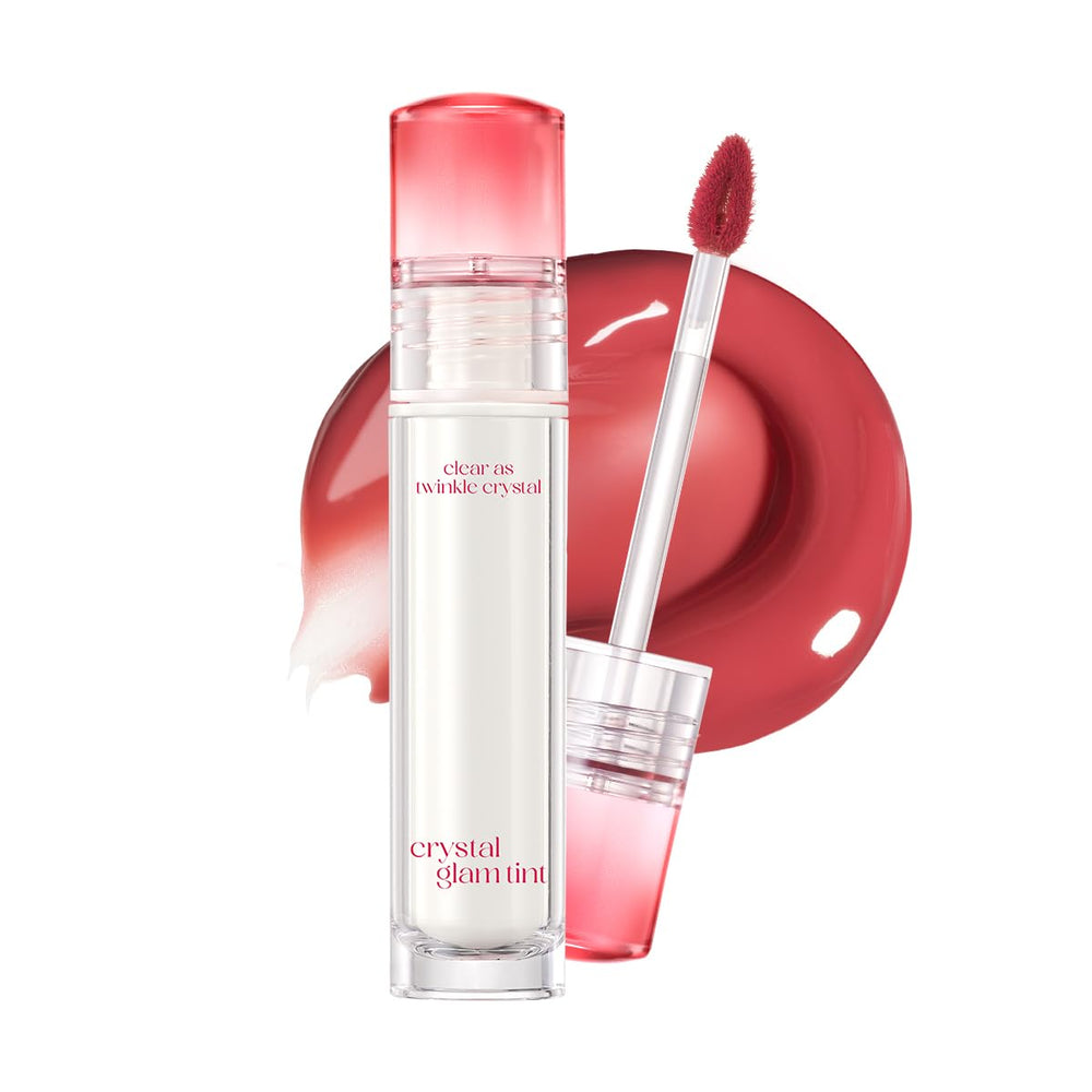 CLIO Crystal Glam Tint muestra una aplicación suave con acabado sedoso