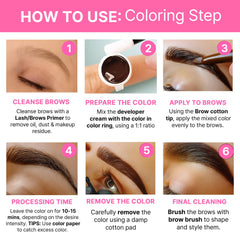 CLIONE PRIME: conjunto color pestanas-cejas; uso multiuso para pestañas y cejas.