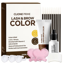 CLIONE PRIME packaging for at-home lash and brow tinting convenience.