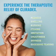 Cliradex Foam limpieza de pestañas y parpados, ideal para rutina diaria.