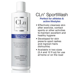 CLn SportWash, sin fragancia, cuidado suave para piel sensible