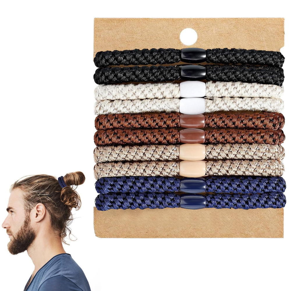 Las ligas Clofiak para cabello de hombres, trenzadas y duraderas para uso diario.
