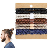 Las ligas Clofiak para cabello de hombres, trenzadas y duraderas para uso diario.