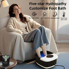 closewave spa de pies muestra control de temperatura para un baño constante.