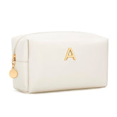 CLOUDWINGS Bolso de maquillaje con iniciales metálicas, regalo perfecto para ella.