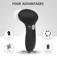 CLSEVXY rotación 360 grados para exfoliación suave