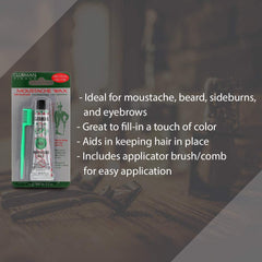 Clubman cera para bigote neutral con cepillo incluido para definir.