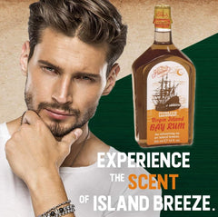 Clubman Pinaud Virgin Island Bay Rum, Etiqueta clásica: estilo atemporal