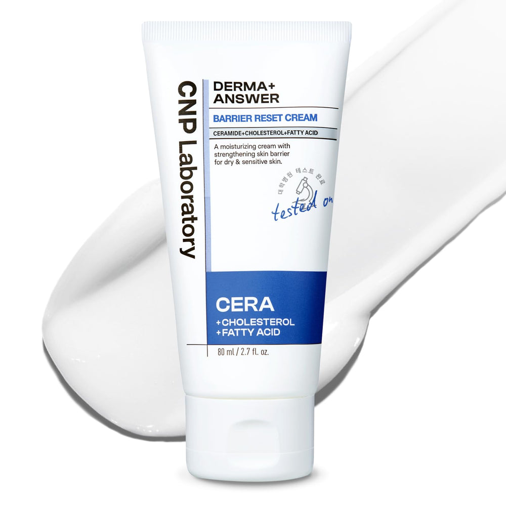 CNP Barrier Reset Cream, bote de 80 ml, hidratación profunda para piel seca