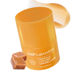 Bálsamo labial CNP Café Lip Butter, textura cremosa para hidratación de 12 horas.