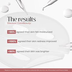 COCOBEAUTY mascarilla de colágeno para textura suave y líneas visiblemente atenuadas