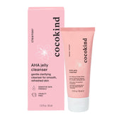 Cocokind AHA Jelly Cleanser: botella visible para una limpieza suave de poros