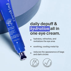 Cocokind crema ojos desinflama párpados con textura suave