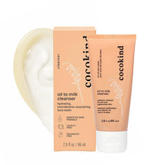 Cocokind limpiador aceite a leche, transforma aceite en leche para limpieza suave