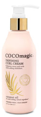 Cocomagic Crema Definidora de Rizos en botella para controlar el frizz y definir rizos.