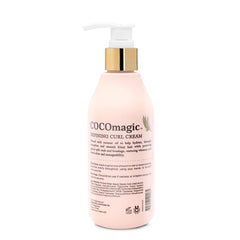 Cocomagic Crema Definidora de Rizos, textura cremosa para rizos más manejables.