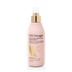 Cocomagic 10-en-1 bote frontal para hidratación y manejo del cabello.