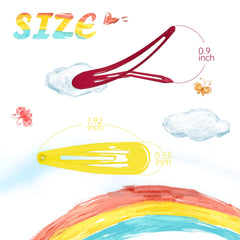 Clips Cocplok coloridos multicolor lado, sujetan con firmeza suave para niñas