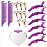 Coldairsoap anillos selección cabello para dividir mechones con precisión