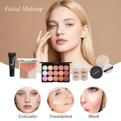 Coliusa base maquillaje y corrector, tono uniforme y acabado natural.