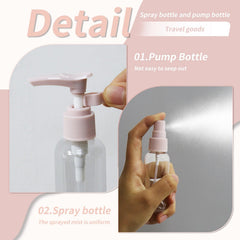 Botella COLOGN 80 ml con bomba para cremas y lociones.