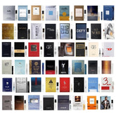 Cologne 11 designer samples for men: compact vials for testing scents on the go.