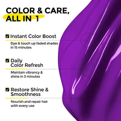 COLORLOMO aplicación en cabello húmedo para cobertura suave y continua.