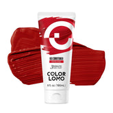 COLORLOMO bote depósito de color rojo para cabello con brillo duradero.