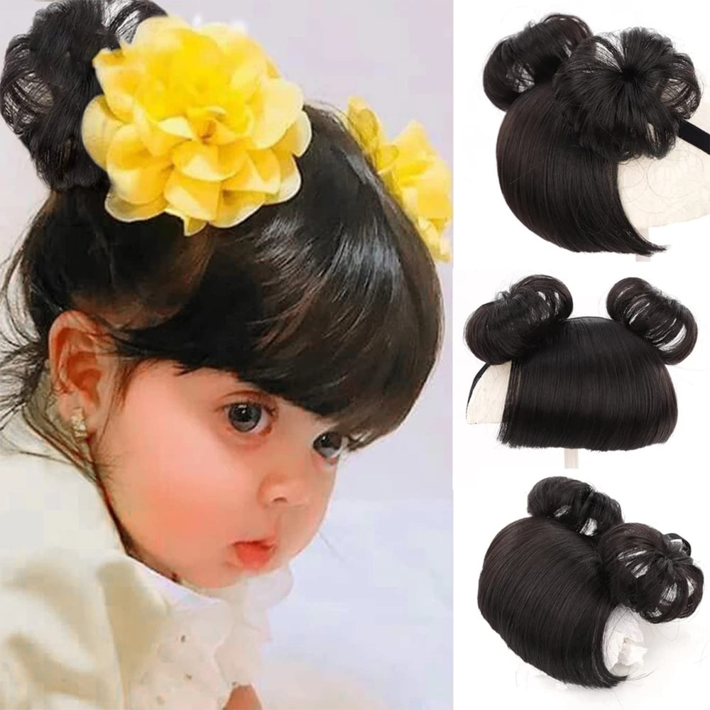 colorvay diadema pelo falso para bebé negro: cómodo y suave para uso diario.