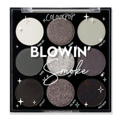 ColourPop Blowin' Smoke, paleta frontal para un look ahumado suave.