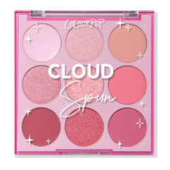 ColourPop Cloud Spun, paleta frente, ideal para looks versátiles y fáciles de combinar.