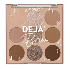 ColourPop Deja Brew: paleta de ojos para looks diarios con tonos fríos.