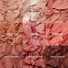 ColourPop muestra pigmentos para aplicación precisa en sombras.