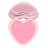 ColourPop Silky Powder Blush Sweetheart en compacto con forma de corazón, color duradero para el día.