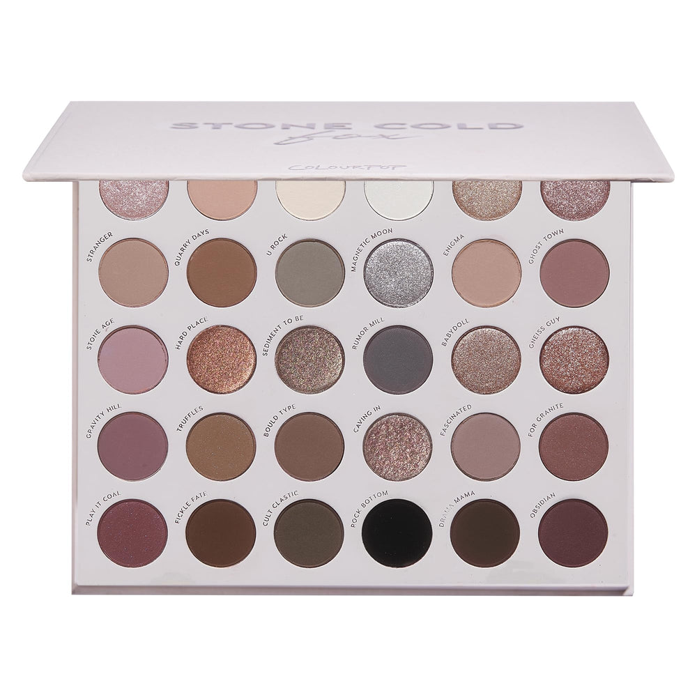 ColourPop Stone Cold Fox paleta de 30 tonos para looks versátiles y duraderos