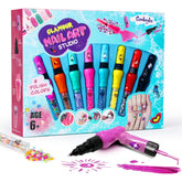 Conjunto delineadores de uñas Combaybe, 8 colores, para crear diseños divertidos y seguros.