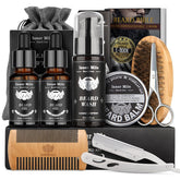 Comfy Mate kit de cuidado de barba listo para usar, aspecto pulido y suave al tacto.