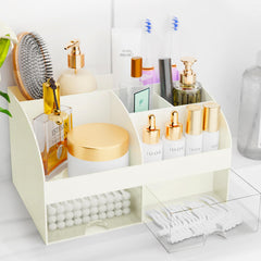 COMFYROOM organizador de maquillaje con cajones translucidos para acceso rápido