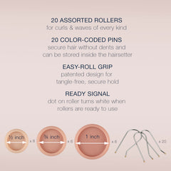 Conair estuche compacto con almacenamiento de rulos