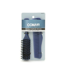 Conair cepillo y peine de bolso para retoques rápidos y discretos.