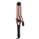 Rizador Conair Infinitipro Rose Gold Titanium de 1,5 pulgadas para rizos suaves y brillantes.